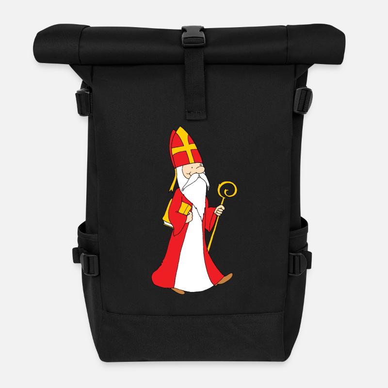 Pied Sint - Sac à dos roll top - noir