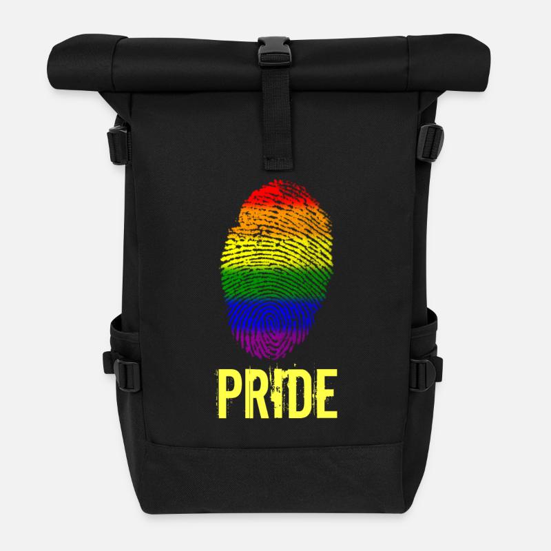 Pride Stolz Fingerabdruck - Rolltop Rucksack - Schwarz