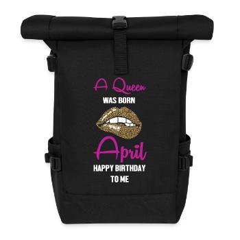 Sternzeichen Widder - Rolltop Rucksack - Schwarz - Vorne