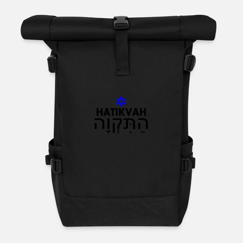 Hatikvah התקווה - Rolltop Rucksack - Schwarz
