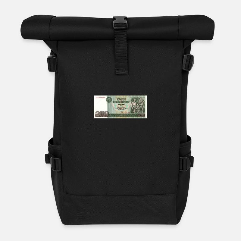 200 marks der ddr - Sac à dos roll top - noir