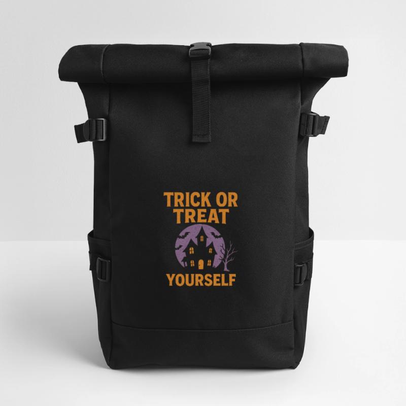 Süßes oder Saures selber Rolltop Rucksack