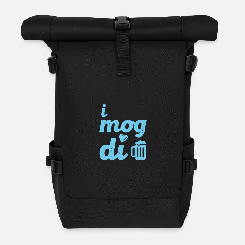 I mog di - Roll Top Backpack - black