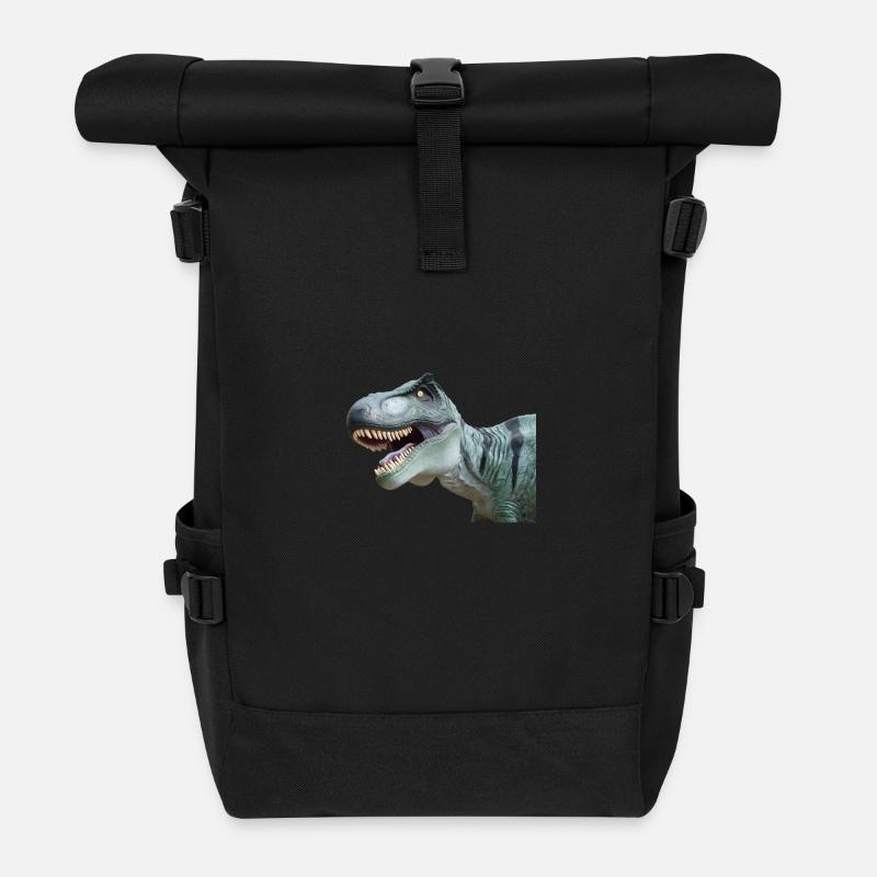 T-Rex - Rolltop Rucksack - Schwarz