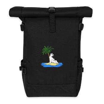 Heißer Eisbär - Rolltop Rucksack - Schwarz - Vorne