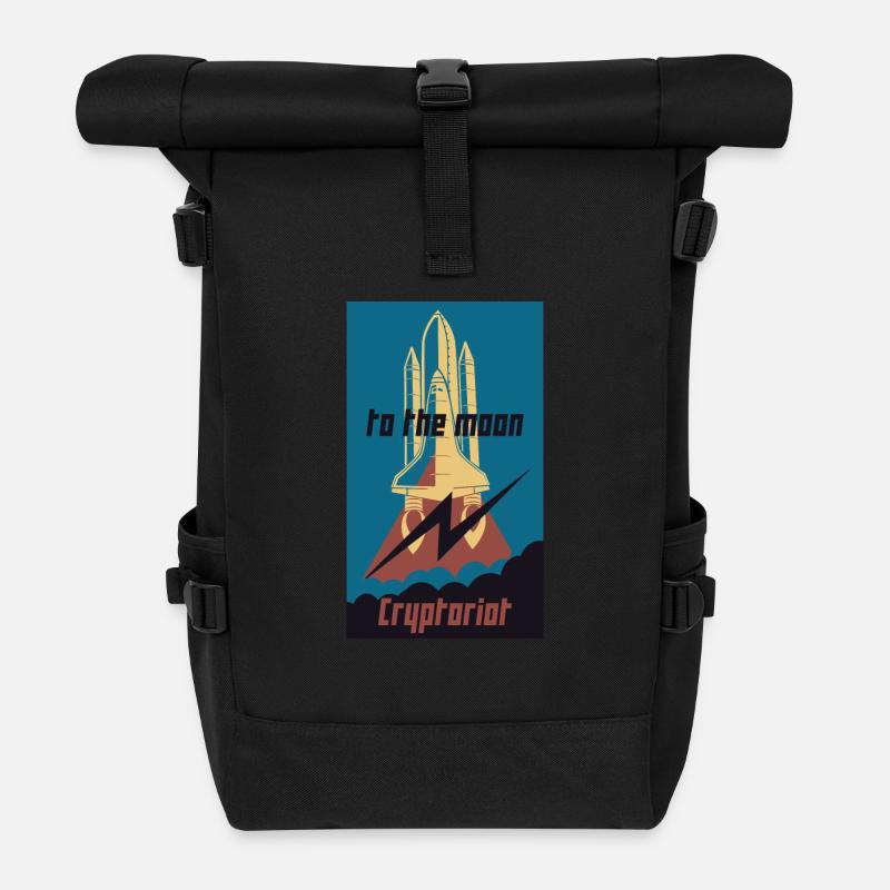 Cryptoriot - Rolltop Rucksack - Schwarz