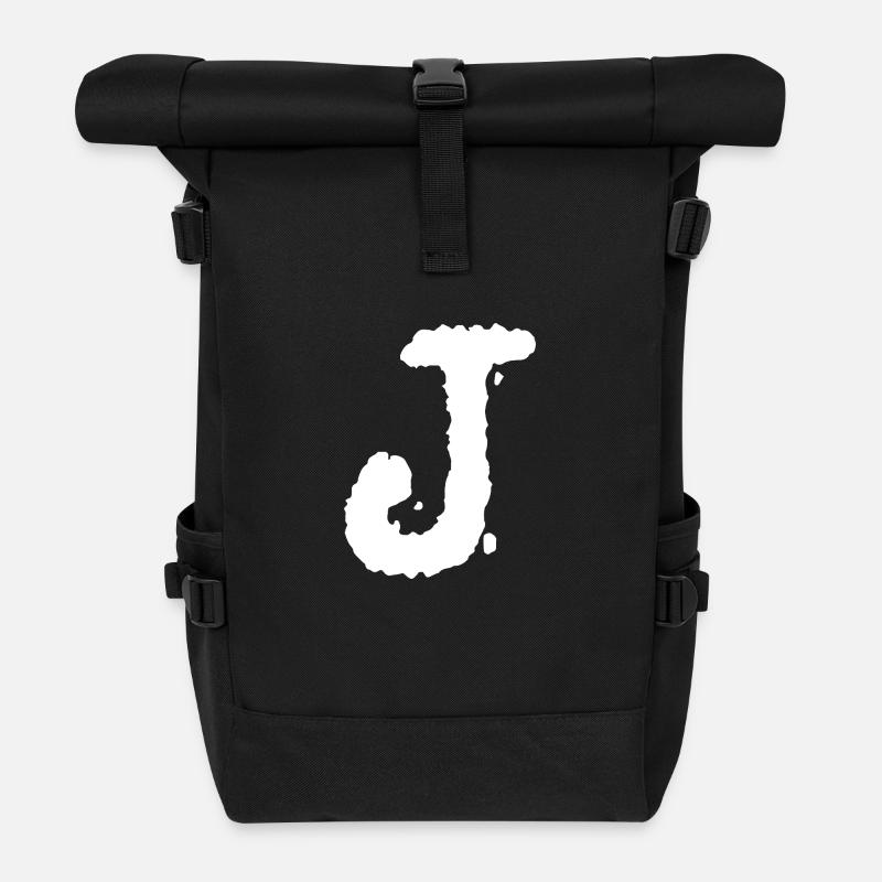 J - Rolltop Rucksack - Schwarz
