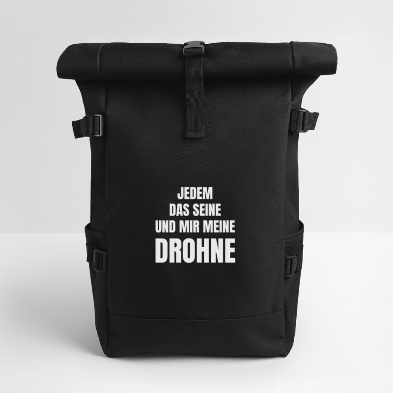 Drohne als Hobby oder Beruf. Rolltop Rucksack