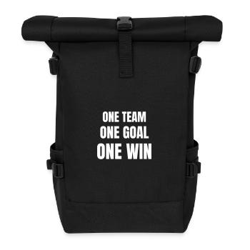 One Team, one goeal, one win - Roll Top Backpack - black - Front