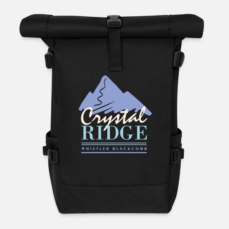 Kristall Ridge - Rolltop Rucksack - Schwarz