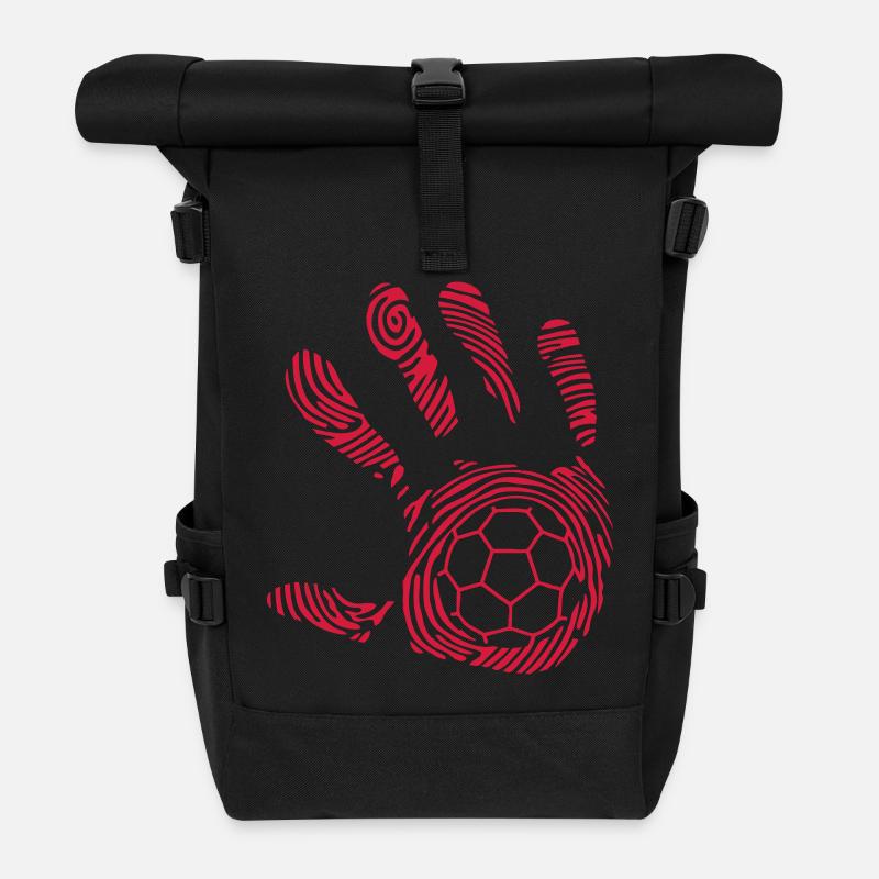 handball8 empreinte main hand mano 1110 - Sac à dos roll top - noir