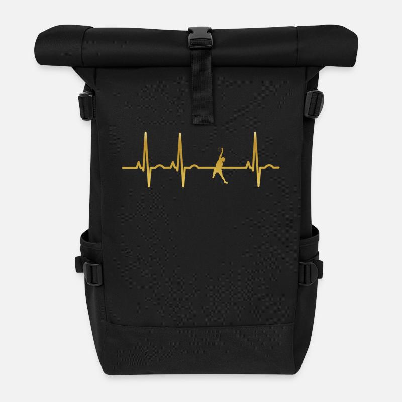 le beach-volley de rythme cardiaque évolution EKG - Sac à dos roll top - noir