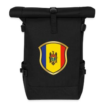 World Champion Champion 2018 wm team Moldova png - Roll Top Backpack - black - Front