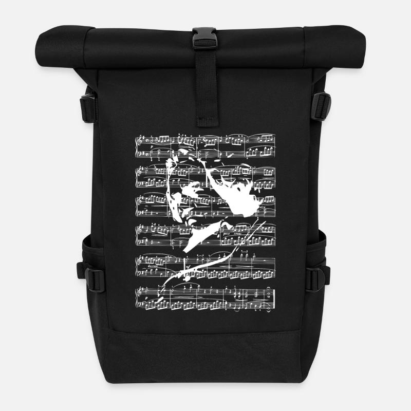 Beethoven - Rolltop Rucksack - Schwarz