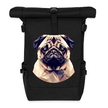 Carlin polygonal mignon - Sac à dos roll top - noir - Devant