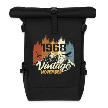 57th Birthday - Legendary since November 1968 - Roll Top Backpack - black - Front