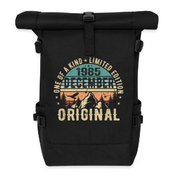 Legends Birthday December 1985 Born Gift - Roll Top Backpack - black - Front