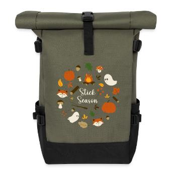 Stick Season - Rolltop Rucksack - Olive/Schwarz - Vorne