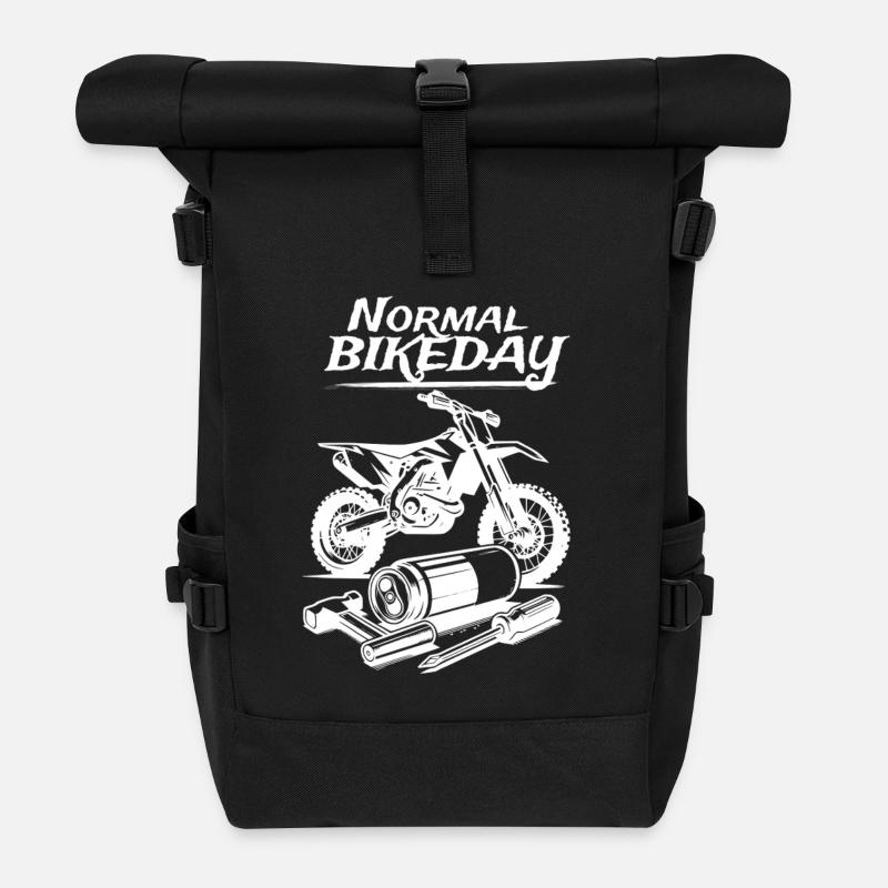 Normal Bikeday - Rolltop Rucksack - Schwarz