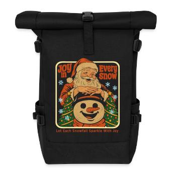 La joie dans chaque neige - Sac à dos roll top - noir - Devant