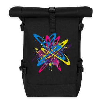 Explosion de couleurs de graffiti pour les amateurs d’art urbain - Sac à dos roll top - noir - Devant