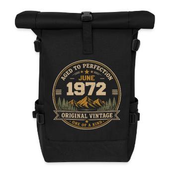 Vintage June 1972 - Original Perfection June 1972 - Roll Top Backpack - black - Front