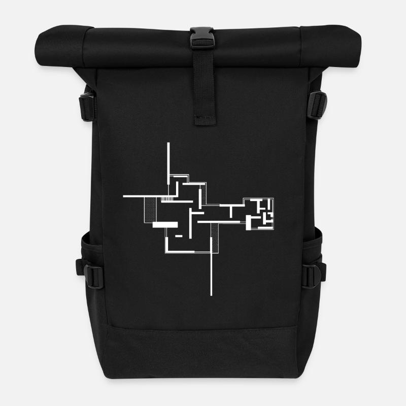 architecture - Sac à dos roll top - noir