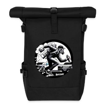 Graffiti Police Graffiti Police illegal tag - raffstaff ® - Roll Top Backpack - black - Front
