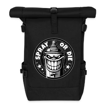Spray or die Sprayer Graffiti Tag - raffstaff ® - Roll Top Backpack - black - Front