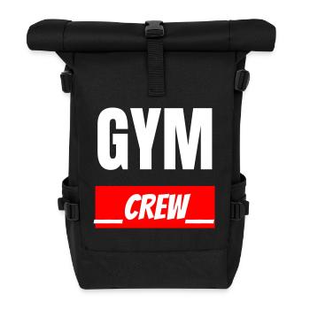 Gym crew - Rolltop Rucksack - Schwarz - Vorne