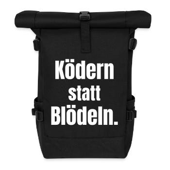 Bait instead of fooling around. - Roll Top Backpack - black - Front