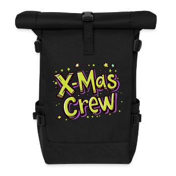 X-Mas Crew Christmas Party - Roll Top Backpack - black - Front
