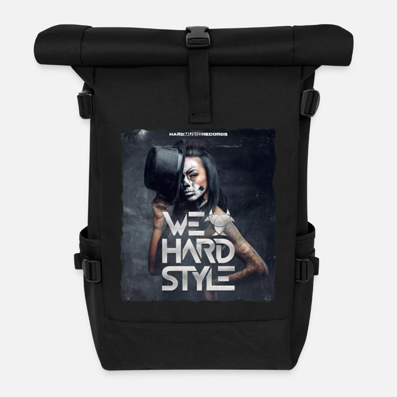 We Love Hardstyle - Rolltop Rucksack - Schwarz