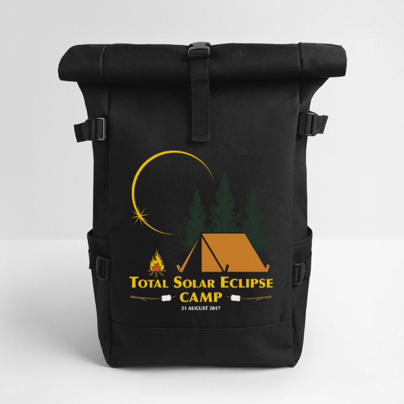 Total Solar Eclipse Camp Roll Top Backpack