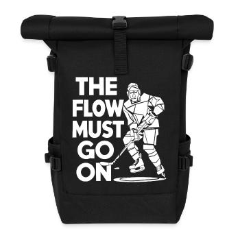 Flow on the – Hockey Spirit - Roll Top Backpack - black - Front