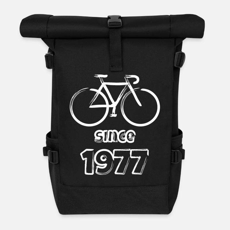Depuis 1977 !! - Sac à dos roll top - noir