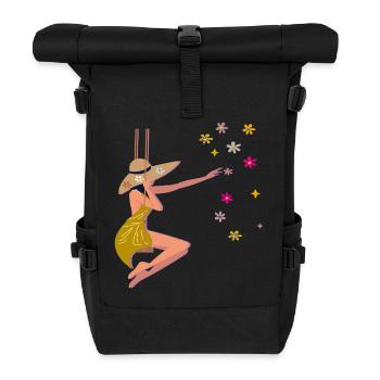 Spring - Roll Top Backpack - black - Front