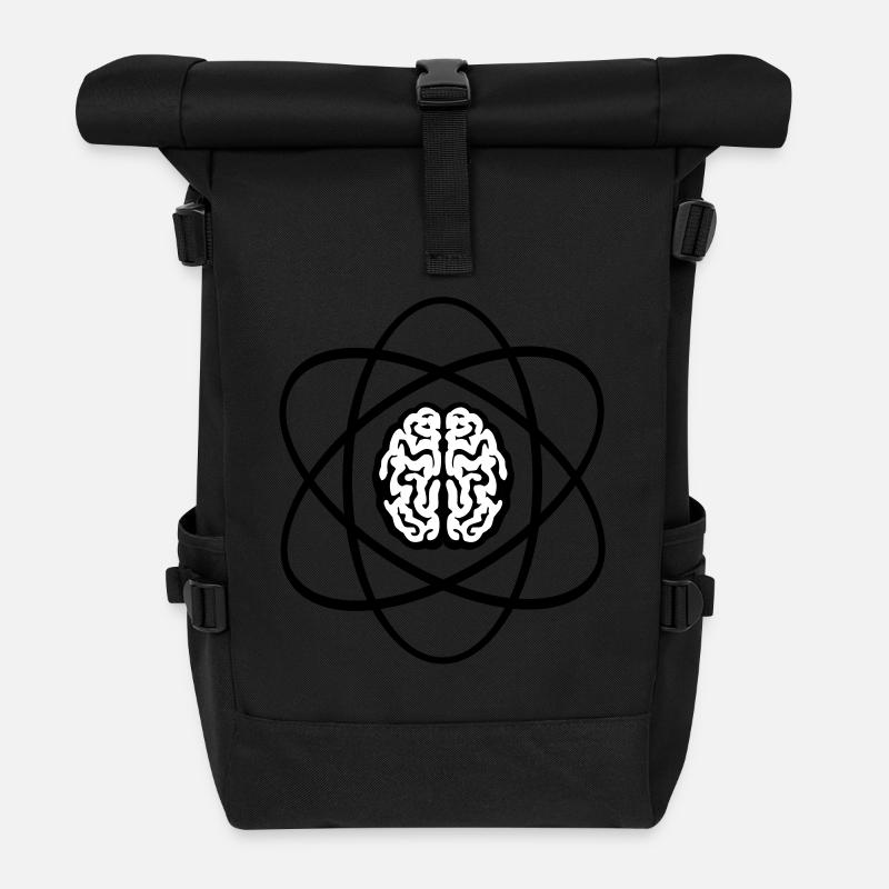 Atomic Brain Core /Cell - Roll Top Backpack - black