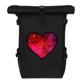 Kosmische Liebe - Rolltop Rucksack - Schwarz - Vorne