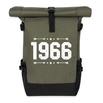 Millésime 1966 Millésime 59ème anniversaire 1966. - Sac à dos roll top - olive/noir - Devant