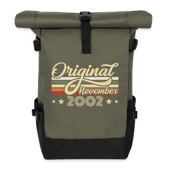 November 2002 Birthday Gift November 2002 - Roll Top Backpack - olive/black - Front
