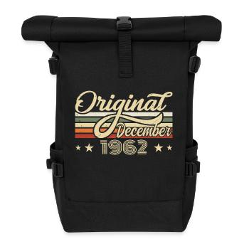 December 1962 - Birthday present December 1962 - Roll Top Backpack - black - Front