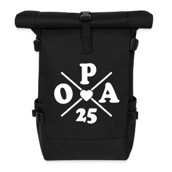 Opa 2025 - Rolltop Rucksack - Schwarz - Vorne