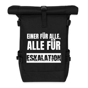 Group celebrates together without end - Roll Top Backpack - black - Front
