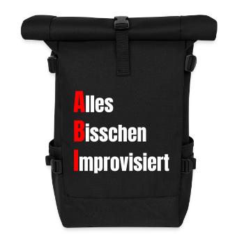Examens du baccalauréat réussis, les élèves font la fête ! - Sac à dos roll top - noir - Devant