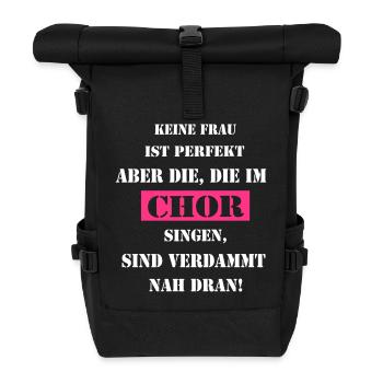 Chor - Rolltop Rucksack - Schwarz - Vorne
