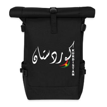 Drapeau du Kurdistan,Kurdistan,Syrie,Irak,Iran,Drapeau - Sac à dos roll top - noir - Devant
