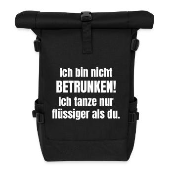 Je ne suis pas ivre ! Je danse juste plus couramment - Sac à dos roll top - noir - Devant