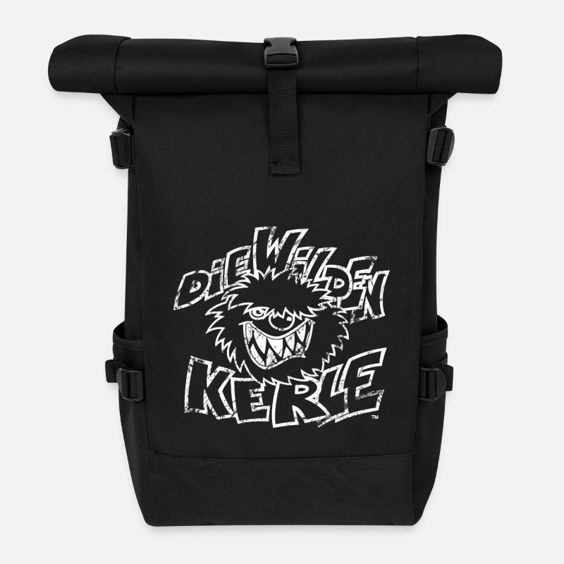 Die Wilden Kerle Original Logo used Look - Rolltop Rucksack - Schwarz
