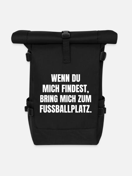 Si vous me trouvez, emmenez-moi sur le terrain de foot - Sac à dos roll top - noir